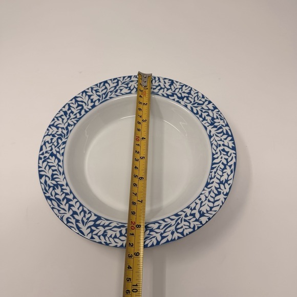 Dansk Trellis Delft Blue Rim Soup Bowl 8.75" Portugal VTG - Picture 15 of 16